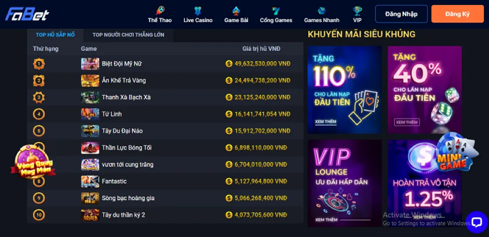 Trò chơi slot 8kbet login
